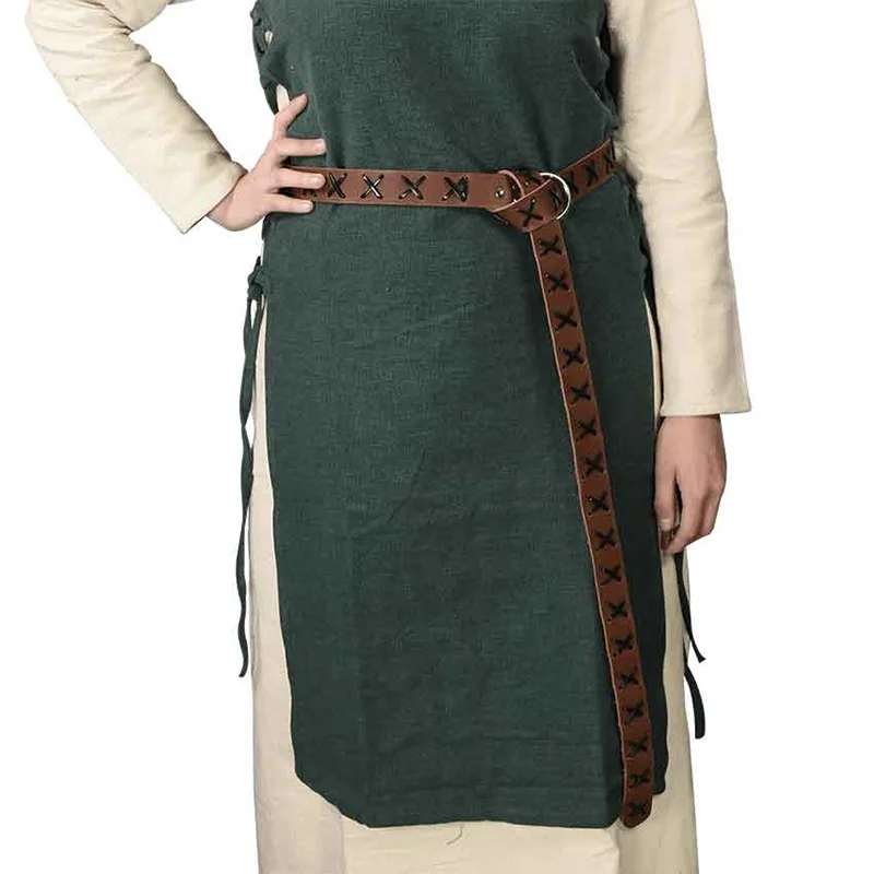 Medieval Celtic Ring Belt Women Men Viking Pirate Cosplay Vintage Leather Loop Waistband Halloween Props Retro Costume Accessory
