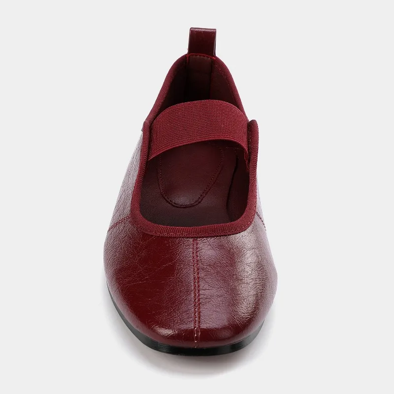 العلامة التجارية جولة تو ماري جين أحذية النساء الراحة الضحلة حذاء كاجوال الأحذية النسائية البغال موجزة أنيقة الباليه الشقق السيدات