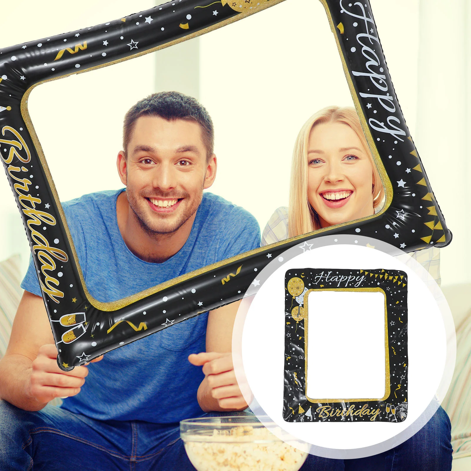 Picture Frames Inflatable Photo Birthday Decorations Booth Props Photobooth Party Selfie