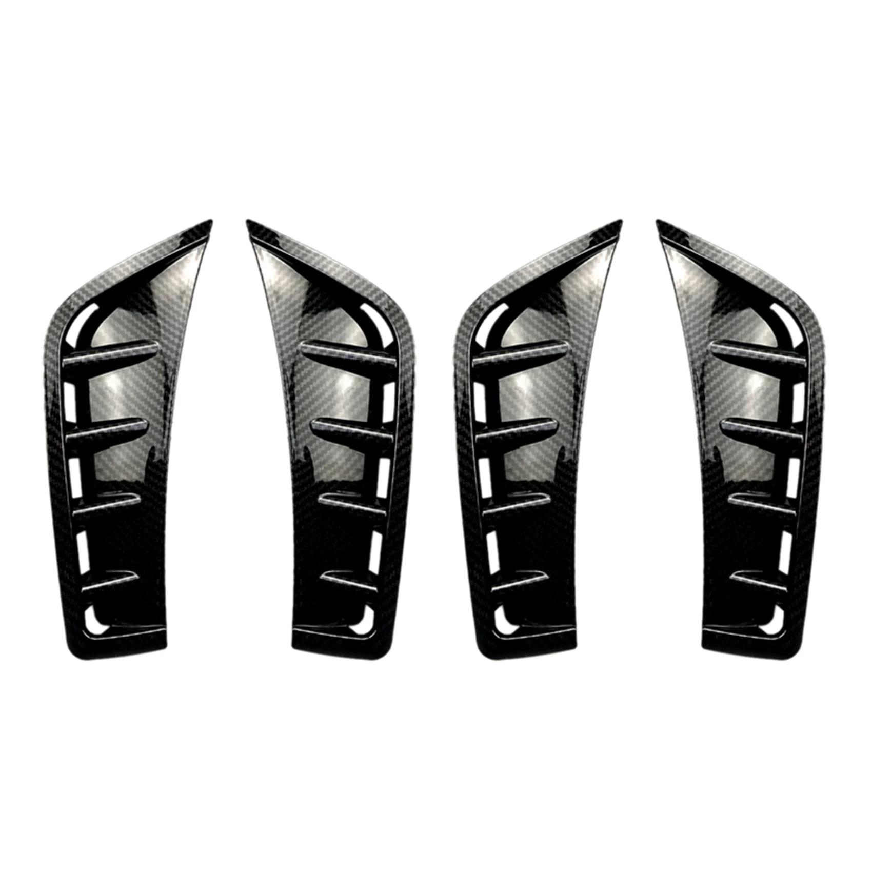 

2X Car Carbon Fiber ABS Front Bumper Spoiler Side Wing Decorative Cover For Mercedes Benz GLC Class GLC260 GLC300 2020-AS55
