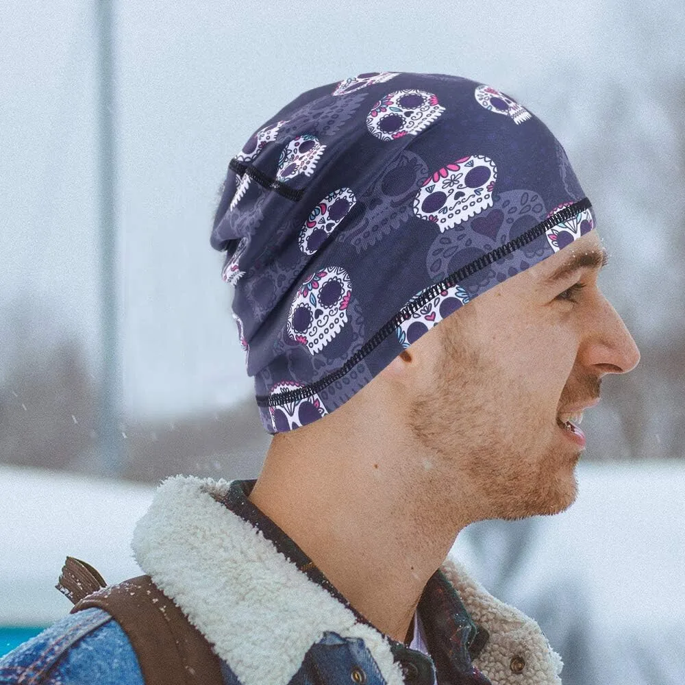 قبعة جمجمة Do Doo Beanie Dew Rag للرجال والنساء قابلة للتنفس للحماية من الأشعة فوق البنفسجية