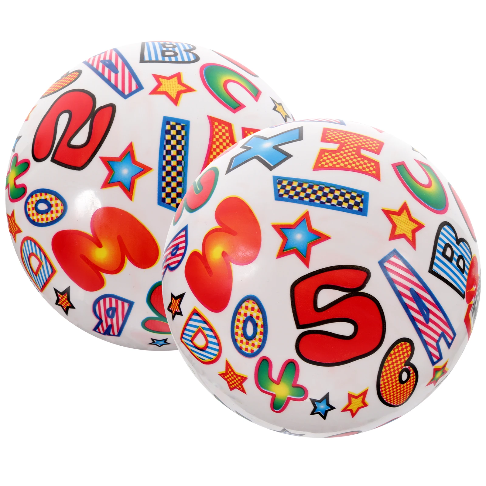 2 Pcs Letter Inflatable Ball Swimming Pool Toys Balls Beach for Beaches Party