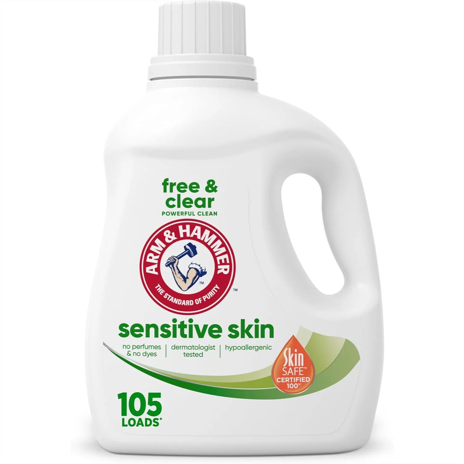 

Sensitive Skin Free & Clear Liquid Laundry Detergent, 105 fl oz, 105 Loads