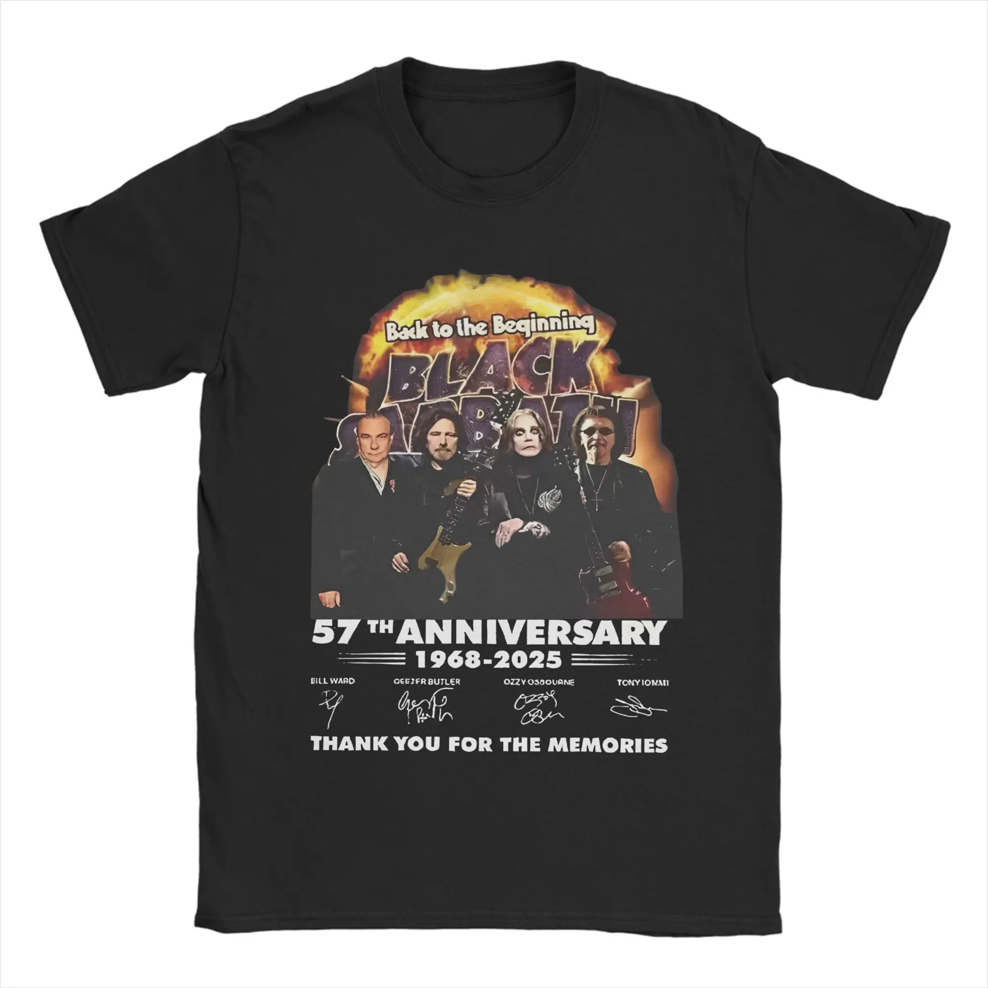 

Black Sabbath Band T-Shirt Man Aesthetic Pure Cotton T Shirts Summer O Neck Hipster Tee Shirt Wholesale Plus Size Tops
