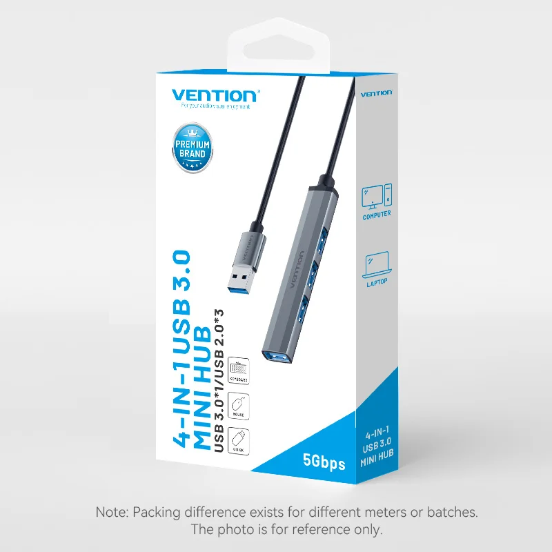 Концентратор Vention 4 в 1, мульти-сплиттер USB 2,0, OTG-концентратор, адаптер для ПК, ноутбука MacBook Air Pro, Xiaomi Lenovo, компьютерные аксессуары
