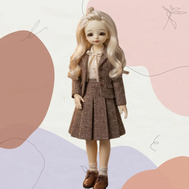 1/6 1/4 1/3 Pretty Curly BJD Synthetic Mohair Wigs For YOSD MSD SD Blythe Hair From 6-7Inch To 9-10Inch Cheap Doll Accessories