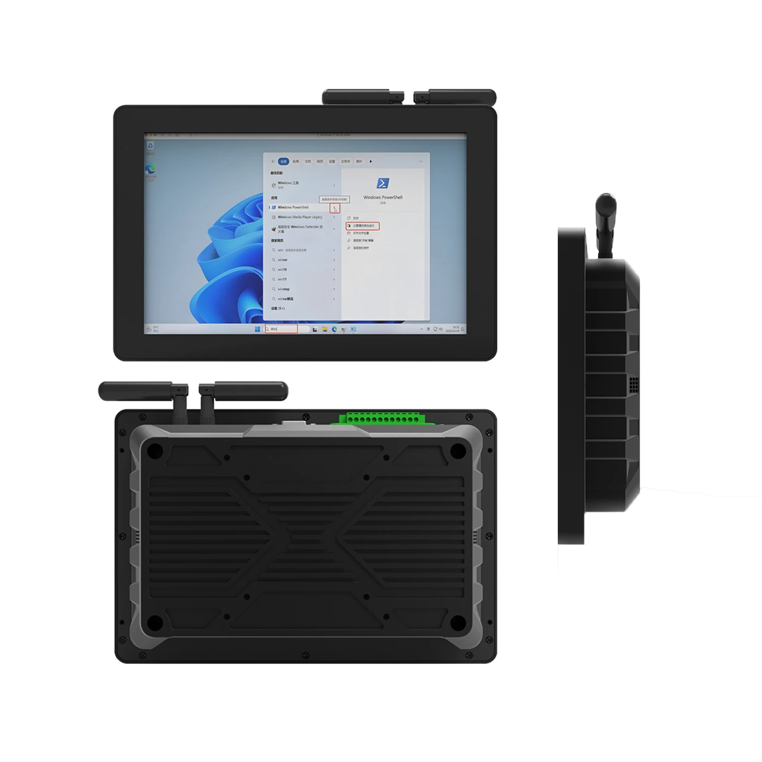 ضوء الشمس في الهواء الطلق قابل للقراءة ومضاد للوهج عالي السطوع شاشة LCD تعمل باللمس صناعية