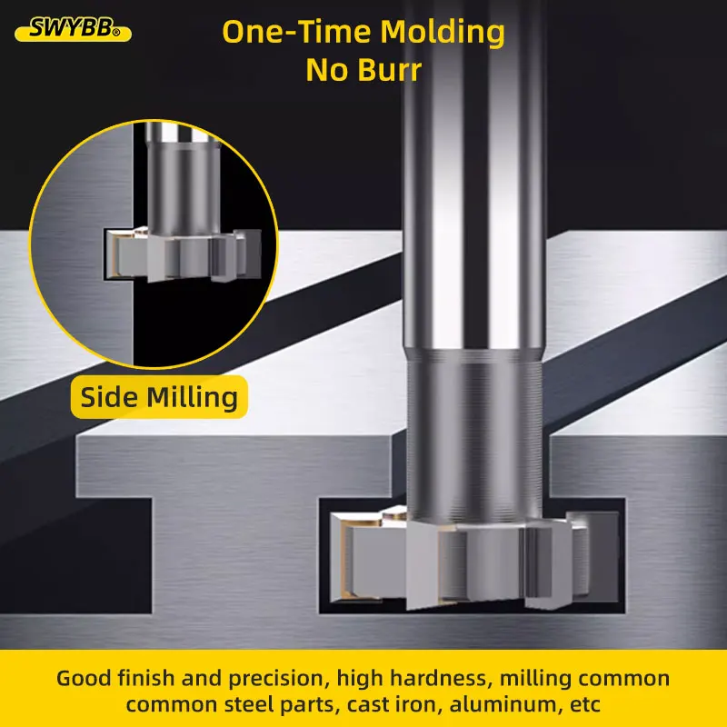 Imagem -04 - Slot Fresa Aço de Alta Velocidade Brasagem Carbide Groove End Mill Ferramenta Cnc Usinagem de Aço Metal Alumínio Diâmetro Hss 880 t