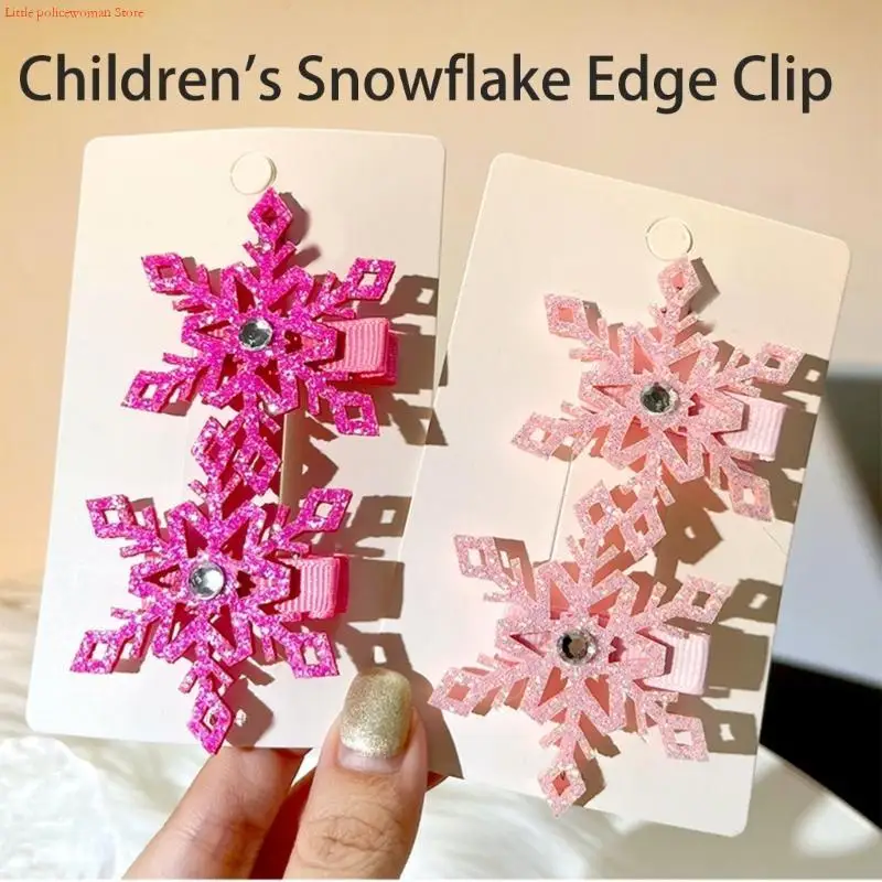 

F92D Practical and Stylish Snowflake Hair Clip for Girls Comfortable Hairpin Party Headwear Alloy Hairpiece for Daily Wear