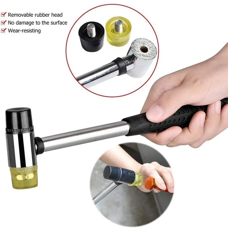 Car Body Dent Repair Tool Kits Paintless Dent Removal Tap Down Tools Dent Rubber Hammer Auto Body DIY Dent Fix Tools