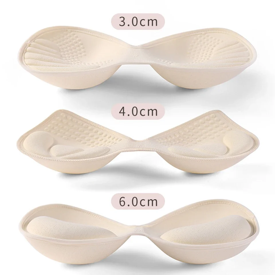 Push Up Bra Inserts Thick Silicone Breast Enhancer Pads for Lifting, Reusable Push-up Pads for Bras, Bikini, Swimsuit Dresses