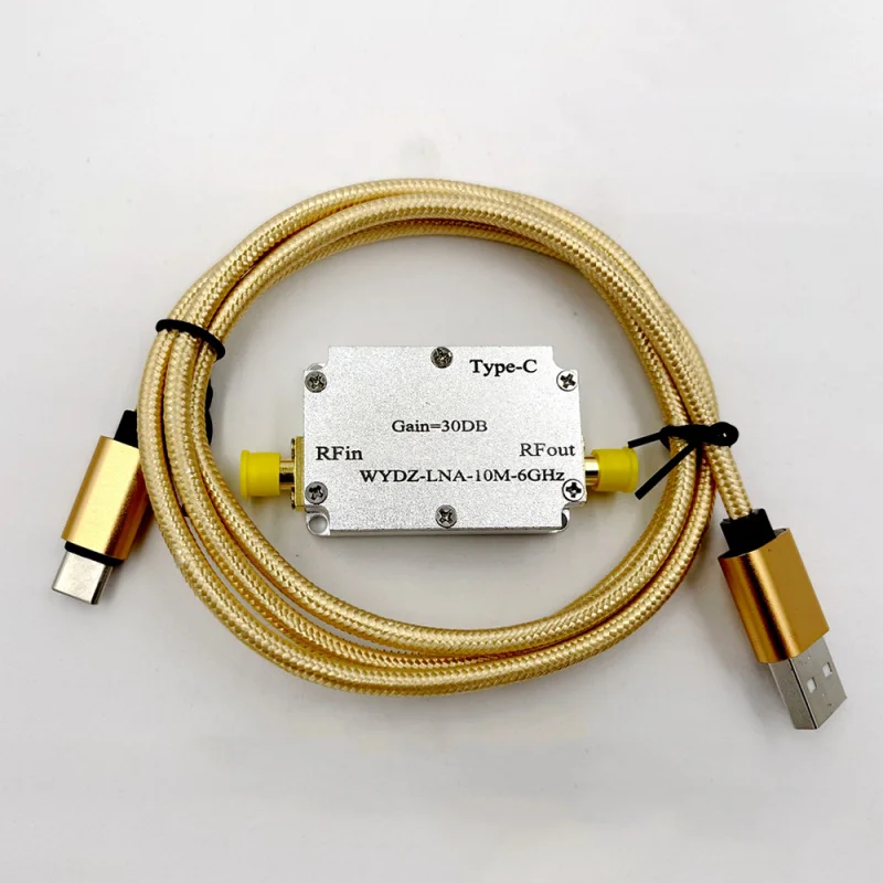 

10M-6GHz Low Noise Amplifier Gain 30DB High Flatness LNA Amp RF Signal Driving Receiver Front End