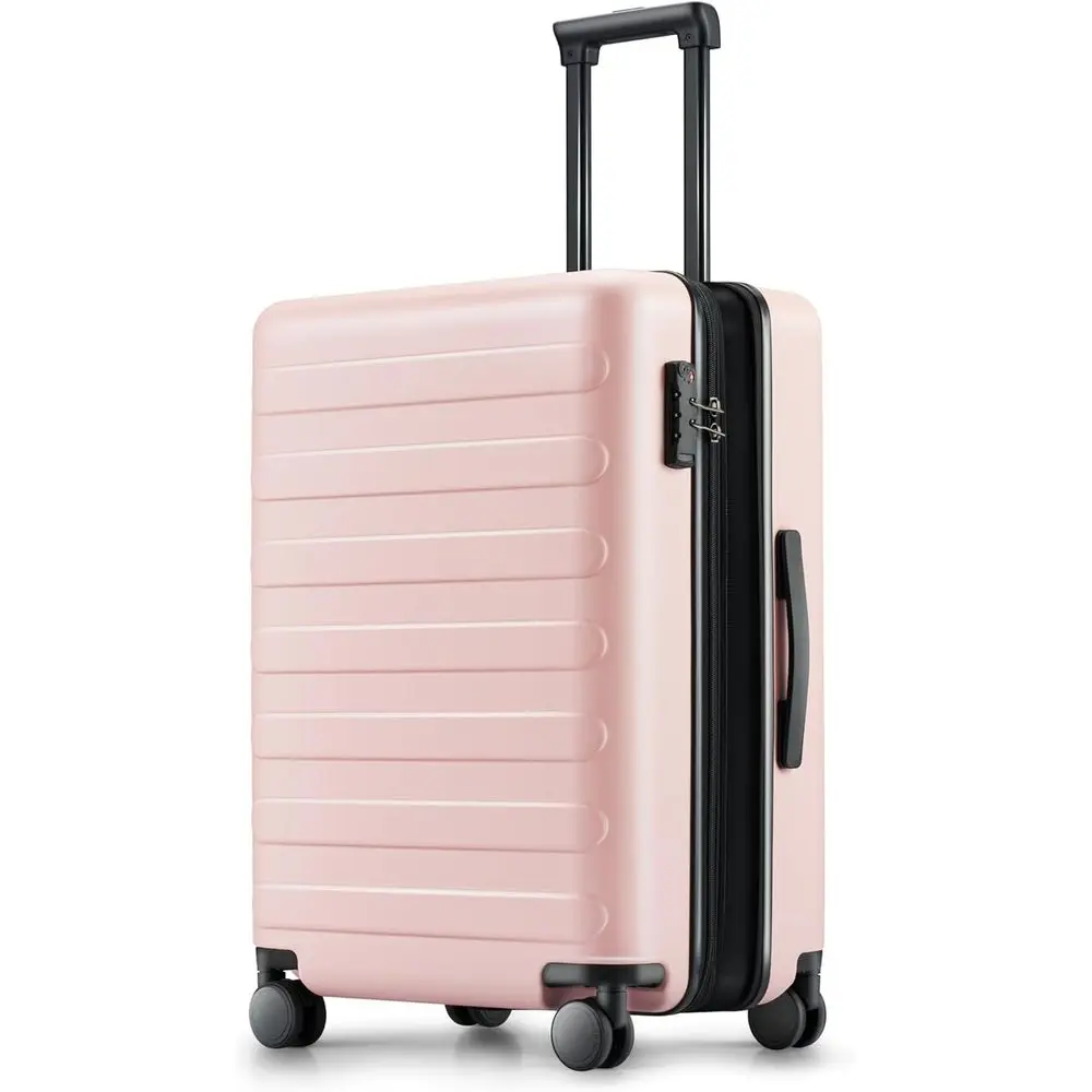 

20 Inch Expandable Hard Shell Spinner Suitcase, Airline Approved, Lightweight Travel Luggage, TSA Lock (Pink)