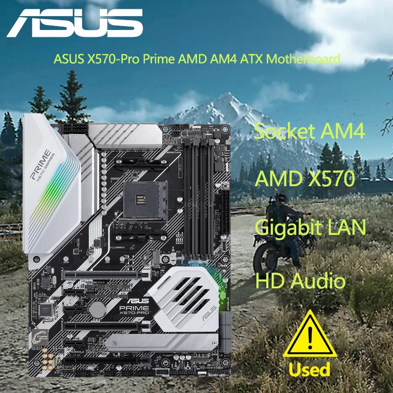 ASUS PRIME X570-PRO Motherboard AM4 AMD X570 DDR4 128GB PCI-E 4.0 HDMI SATA III USB3.2 ATX For Ryzen 3 PRO 3200G 5600G CPU