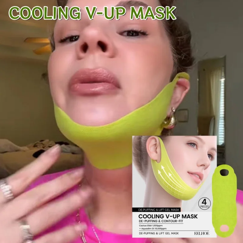 

3D-маска для лица: эффективное укрепление кожи, глубокое увлажнение и сияние, гладкость кожи, корейская косметика, маска с ушными креплениями