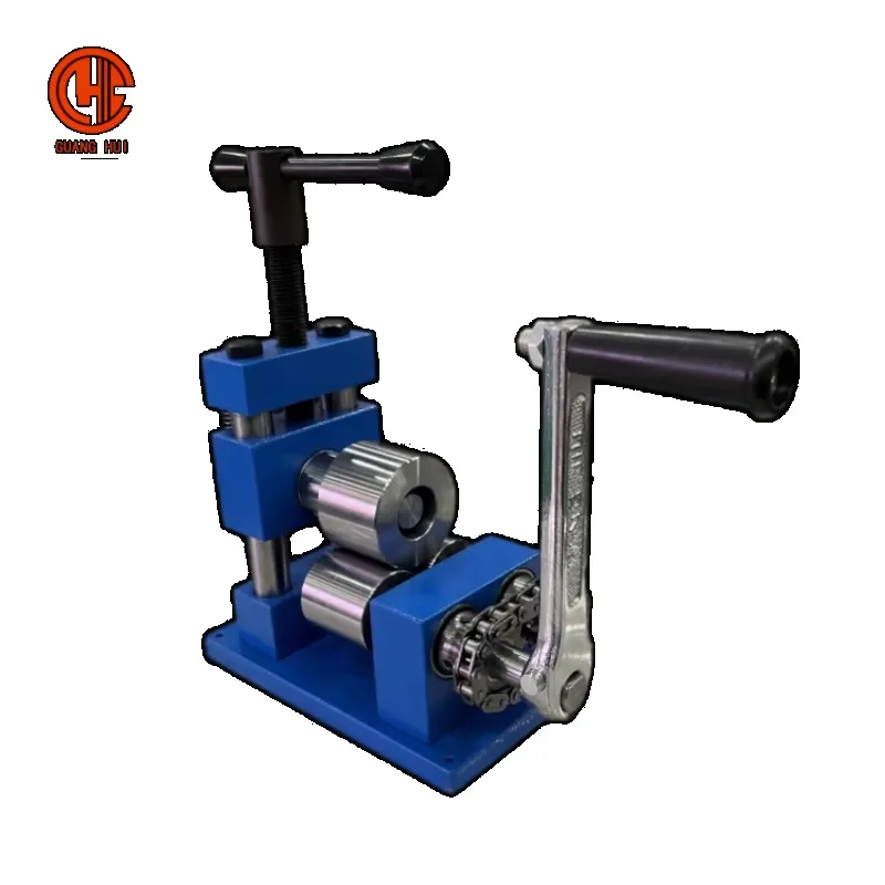 【New】Deli e Blue Manual Ring Jewelry Press Tool Elegant Round Press Ring Adjuster for Crafting Essential Jewelry Tools & Equip