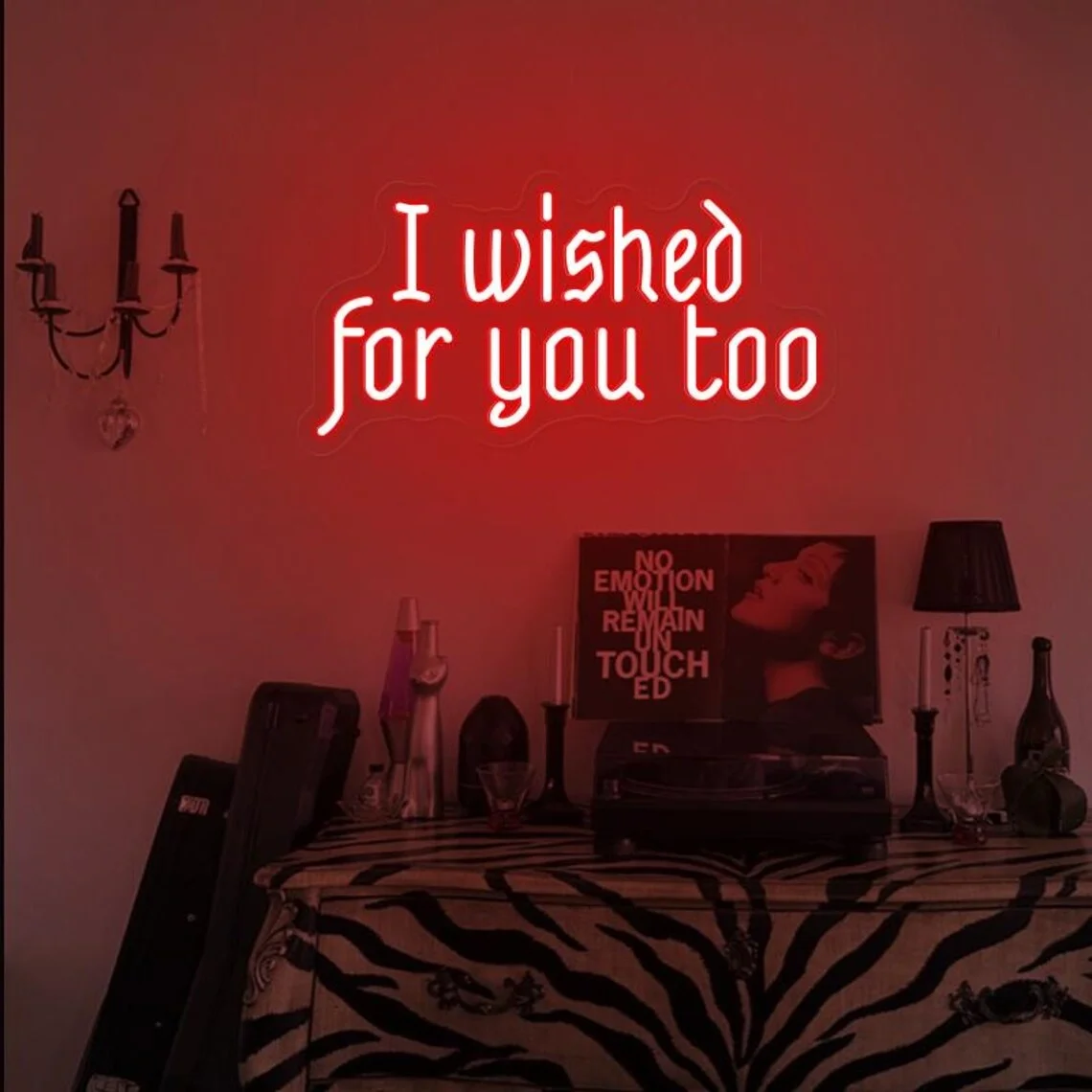 

Я пожелаюсь для вас тоже неоновая вывеска на заказ светодиодный свадебный декор для романтического фона 90-х годов подарок фанату фильма готическое настенное искусство