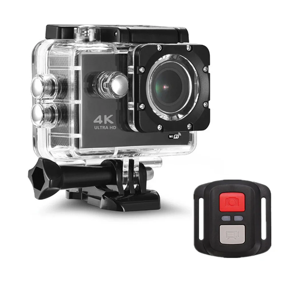 

Action Cam era 4K WiFi Remote Con trol Sports Video Camcorder 1080P Waterproof Sport Came ra