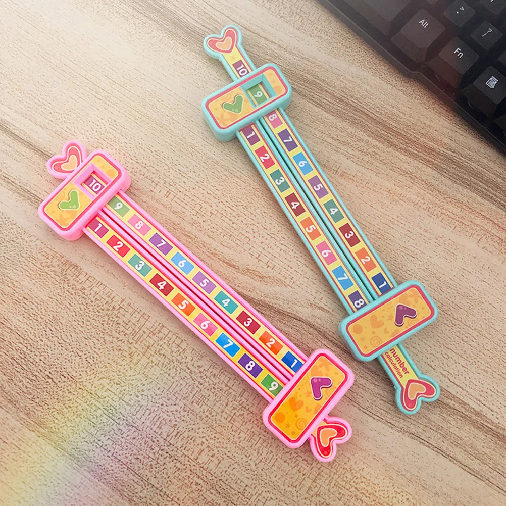 

3PCS Numbers Ruler Math Toys Early Education Learning Addition Subtraction Thick Material Flexible Non