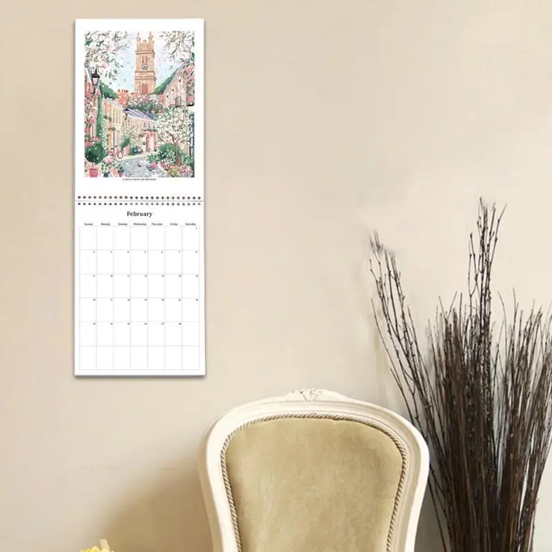 2025 Travel Checklist Wall Monthly Calendar 12 Month Referances January to December Unlined Daily Blocks Home Decoration Gifts