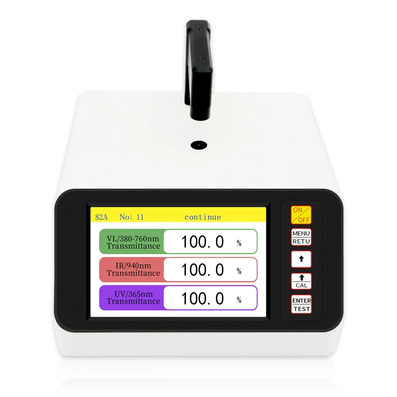 DR82A desktop optical transmittance tester infrared ultraviolet visible light glass film transmittance tester