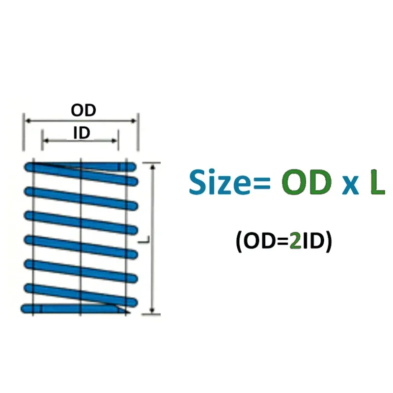 Blue Compression Spring Die Mold Springs Light Load Spiral Stamping Compression Mould Die Spring Outer Diameter 6-50mm