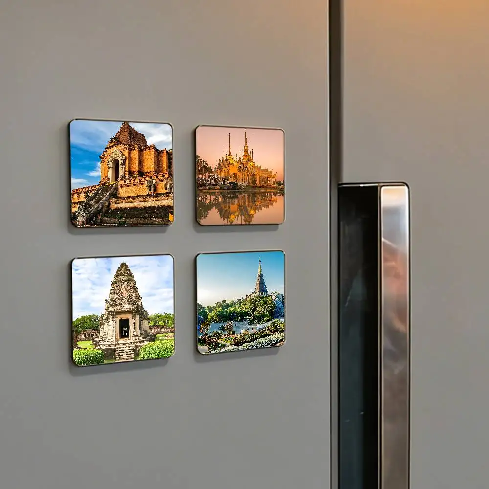 Chiang Mai Old Town Refrigerator Magnets For Dishwasher/ Refrigerator/ Freezer, Whimsical Kitchen Decor