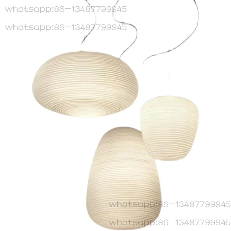 

Restaurant Chandelier Designer Living Room Modern Simple Dining Room Round Glass Bar Counter Japanese Bedroom Lantern Lamp