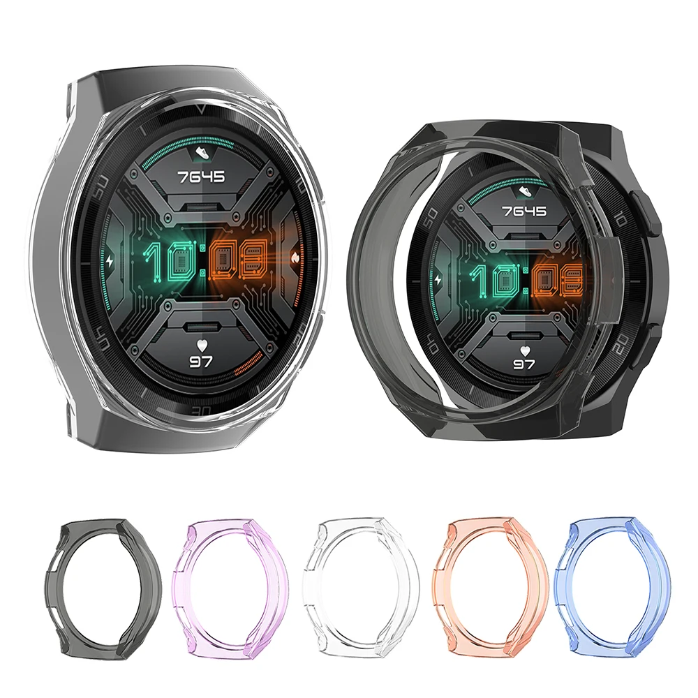 Soft Clear TPU Protector Case Cover For Huawei Watch GT 2e Protective Shell