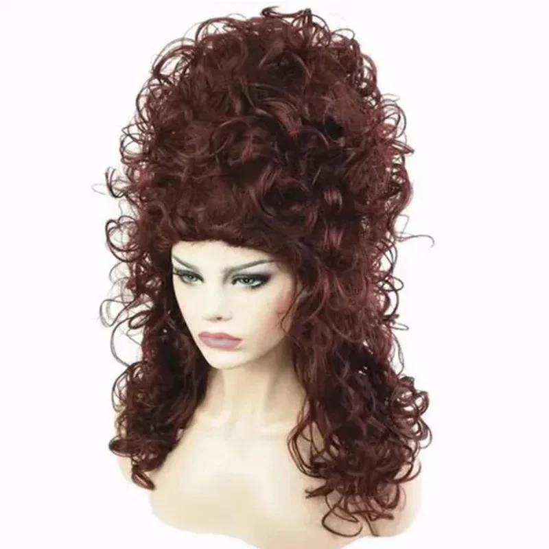 Marie antoinette Wig Auburn Witch Beehive Cosplay Wigs Synthetic