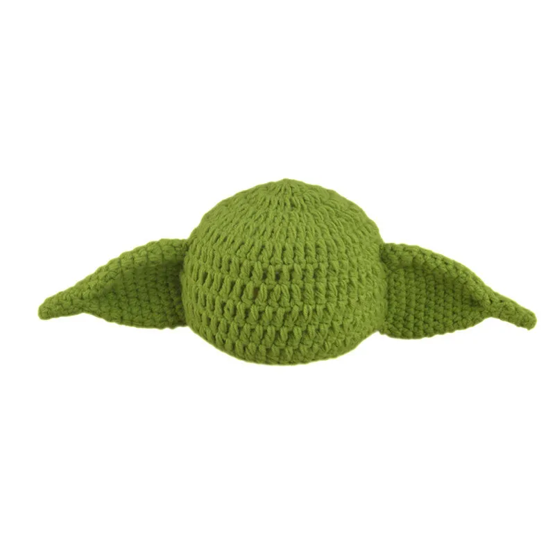 Children\'s Animation Baby Yoda Master Baby Creative Photo Clothing European and American Hand-knitted Hat Photo Props