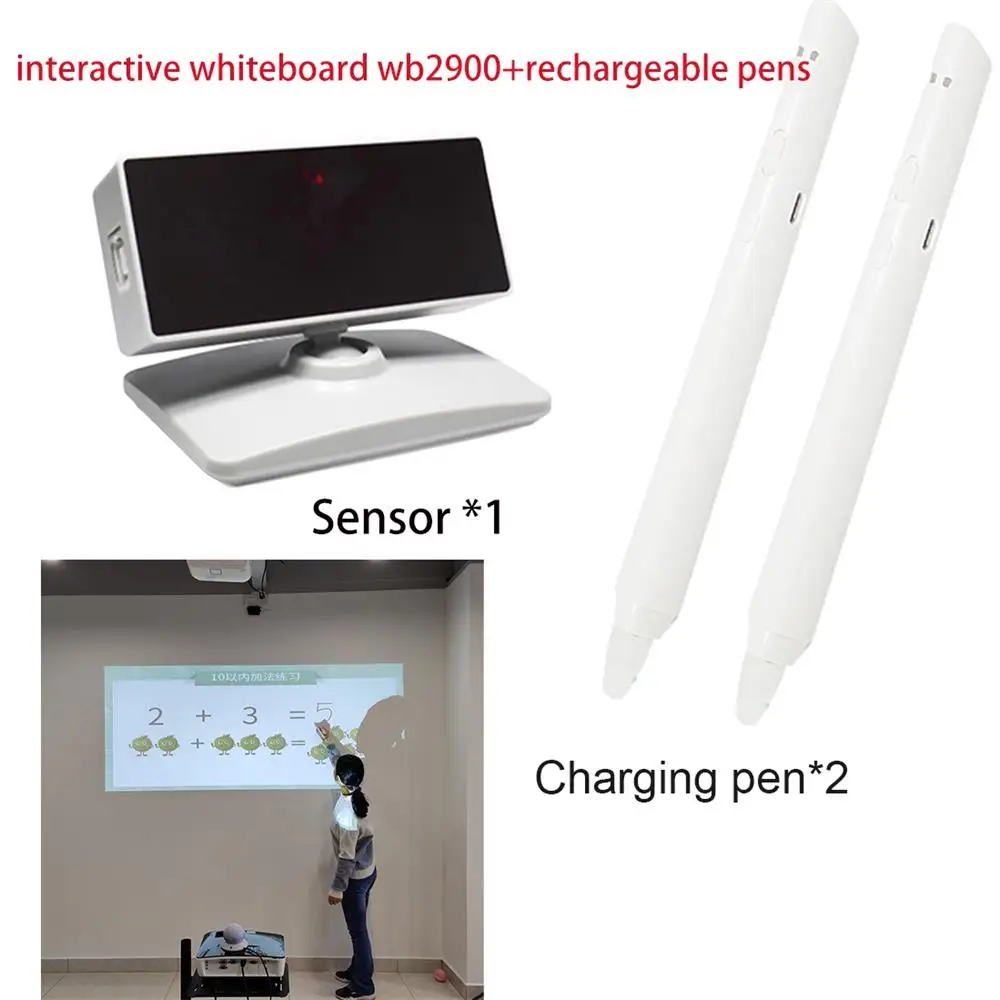 Excellent 300 Points Infrared Interactive Touch Screen Whiteboard Protable Electronice Digital Smart Board Connect PC Projector