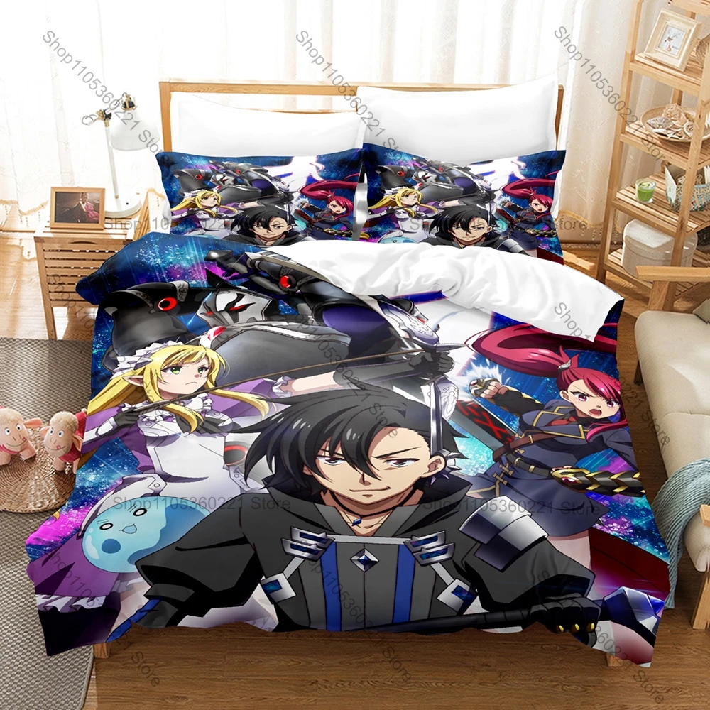 

Black Summoner Epic Battle Isekai Light Novel Merch Duvet Cover Set 1 Duvet Cover + 2 Pillowcases Soft Microfiber