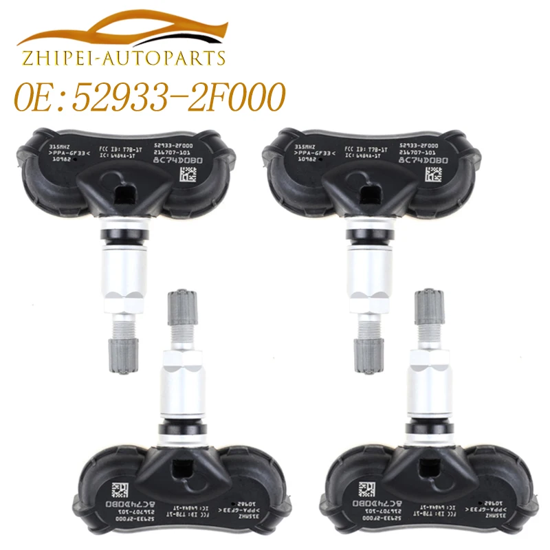 Датчик давления в шинах 52933-2F000, 315 МГц, 529332F000, 52933-1G000, 529331G000, для Hyundai Kia Датчик давления в шинах 52933-2F000, 315 МГц, 529332F000, 52933-1G000, 529331G000, для Hyundai Kia