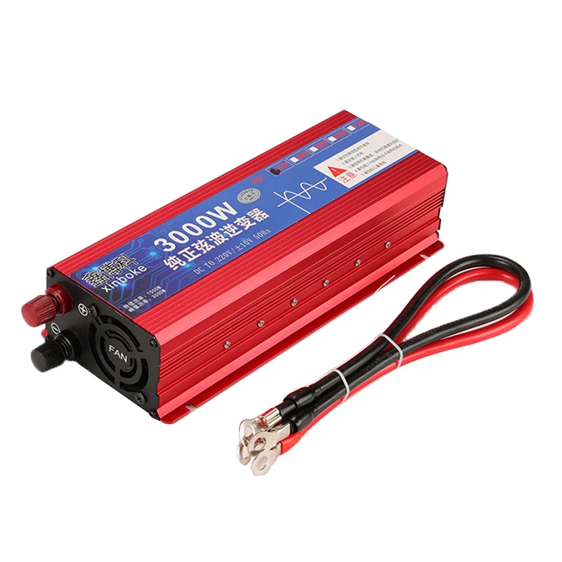 

Automotive Universal Pure Sine Wave Inverter 220V 1000/1600/3000w Voltage Transformer Power Converter Solar Inverter