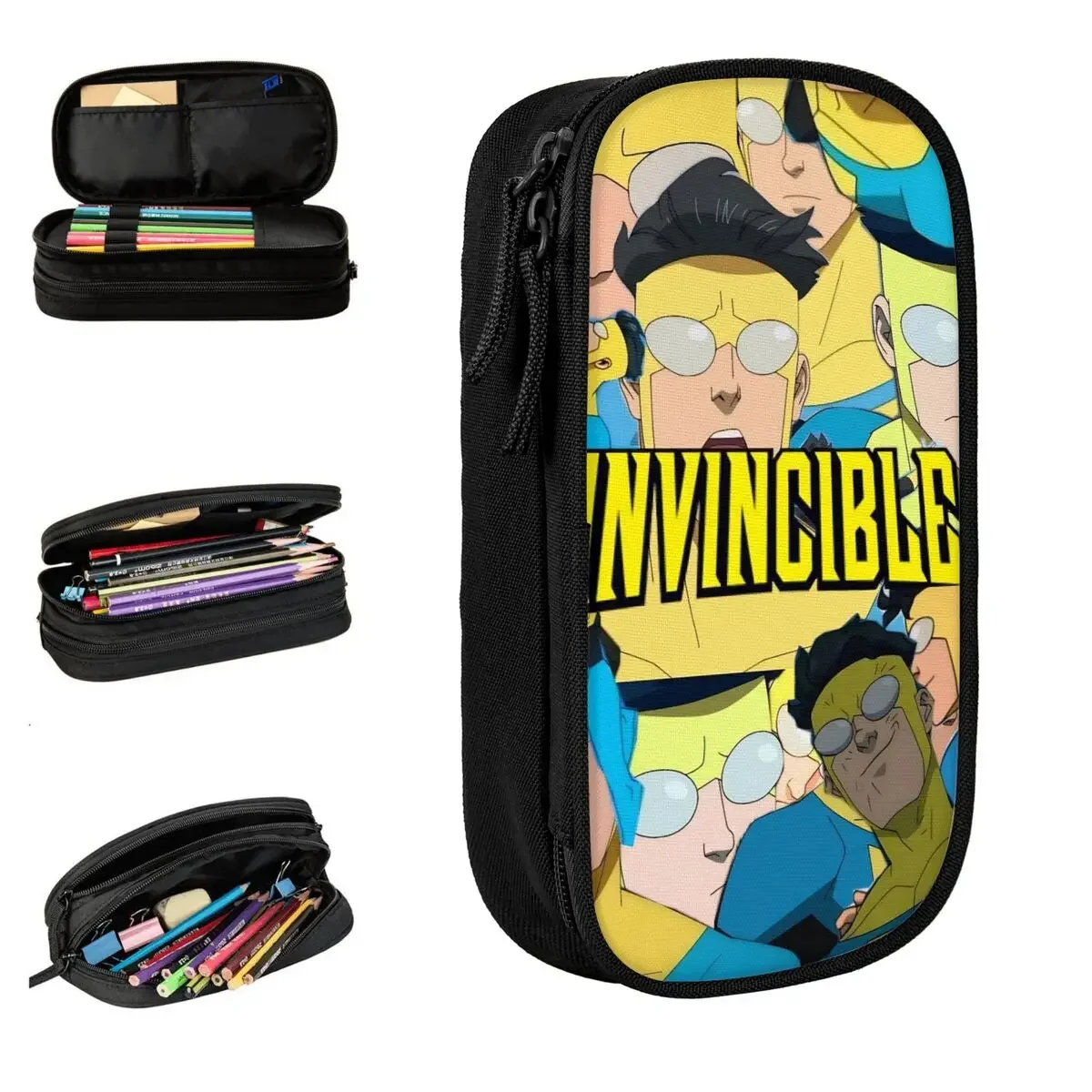 Invincible Mark Grayson Pencil Case Fashion Pen Holder Bags Student Big Capacity Students School Zipper Pencilcases