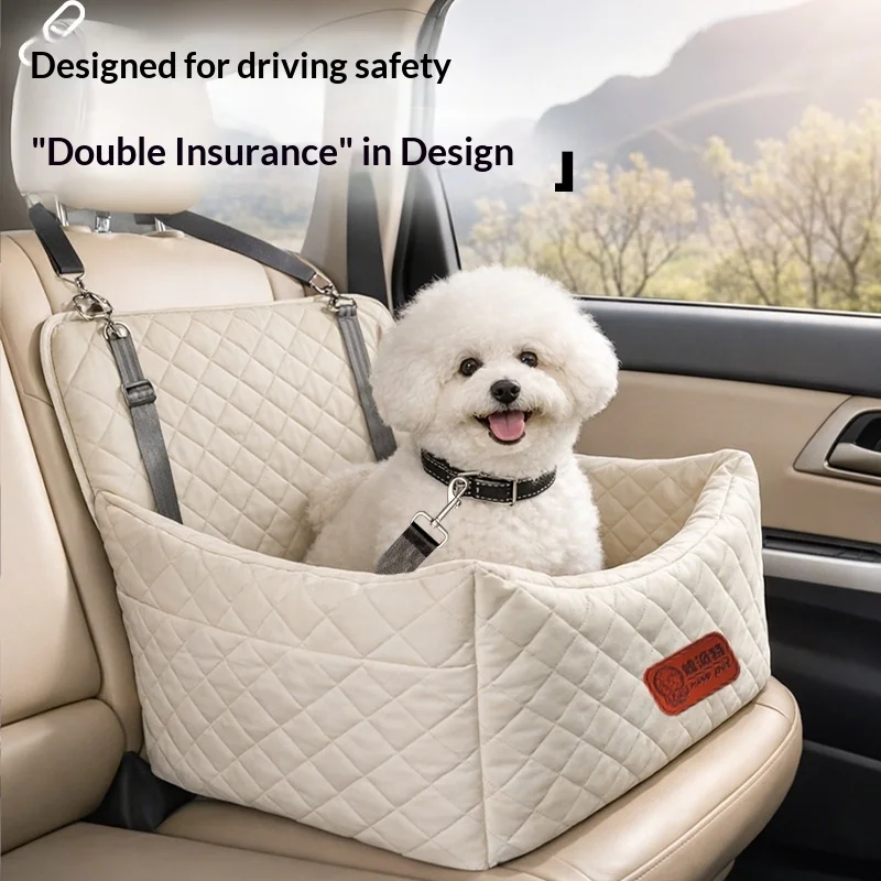 Wholesale Pet Supplies - Premium Pet Car Seat for Small & Medium Dogs - Comfortable & Safe with Adjustable Straps for Car Travel