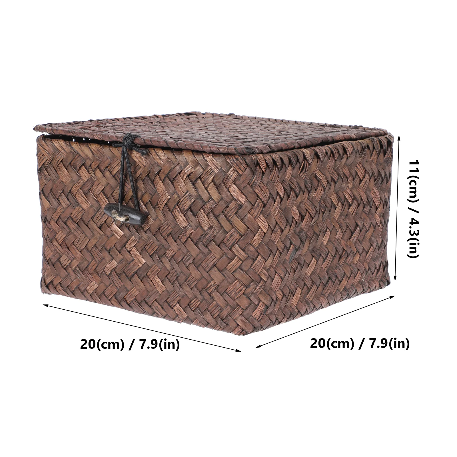 Storage Box Woven Basket Decorative Multifunction Large Capacity Multi-purpose Seaweed Simple Environmentally Friendly