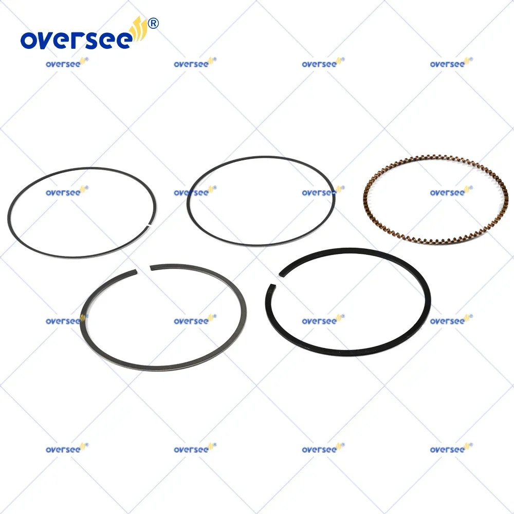 Oversee 6D8-11603-10 Piston Ring Set STD for Yamaha DF 75 90 115HP 4 Stroke Outboard Engine 6D8-11603 67F-11603