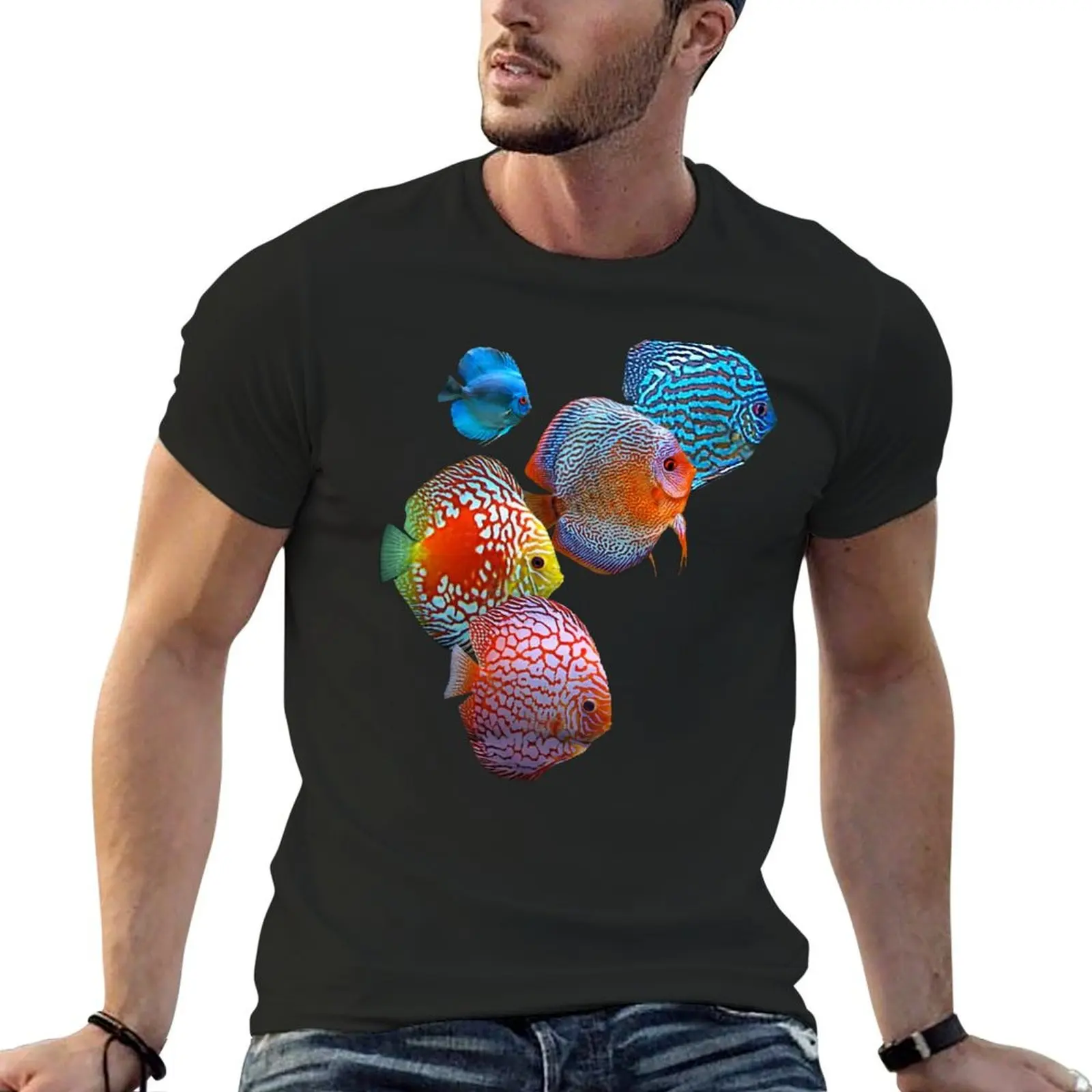 

DISCUS FISH T-Shirt customizeds graphic t shirt vintage oversized vintage anime shirt men clothings