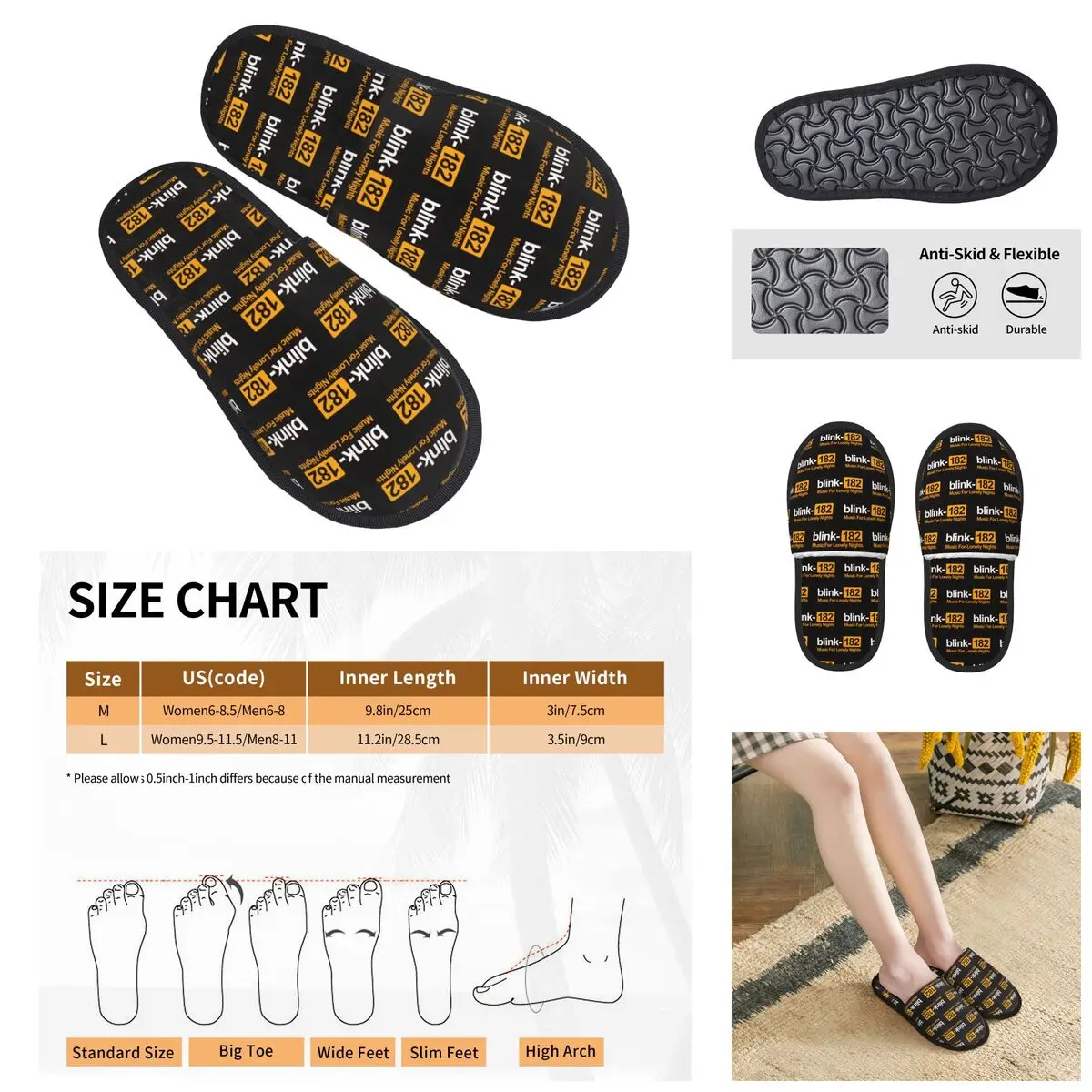 Blink 182 One More Time Men Women Furry slippers,fashion printing pantoufle homme Home slippers