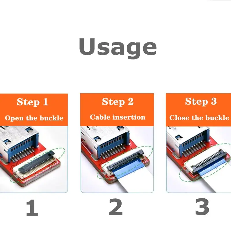 Flat Flexible Ultra Thin USB3.0 UP Down Left Right Male to Female Ribbon Cable 90 Degree USB Charge FPV FPC Charge Data Cord