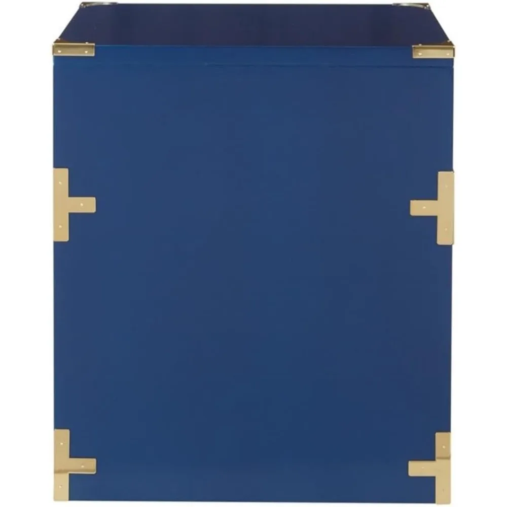 2 Drawer File Cabinet in Lapis Blue Fully Assembled
