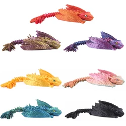 3D Printing Dragon Archaeopteryx Simulation Model Toy Ornaments Full Joint Feathers Can Be Moved And Opened Home Decorations