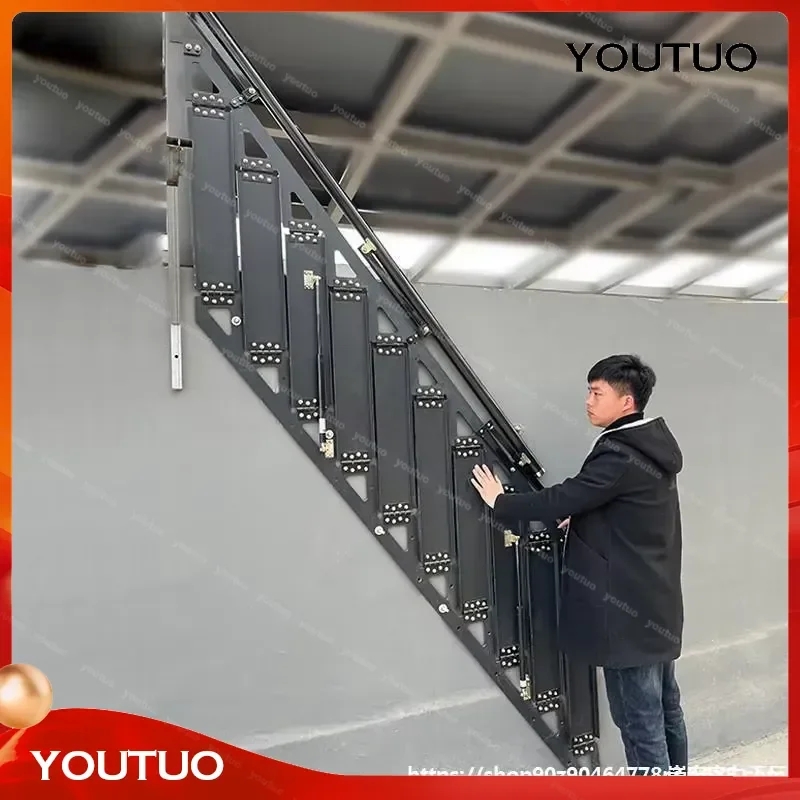for Folding Stairs Loft Duplex Floor Indoor Small Apartment Household Outdoor 66 Iron Floor Manufacturer