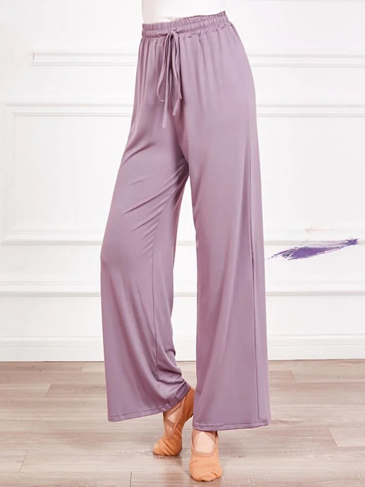 

Современные танцевальные классические брюки для взрослых, модальные широкие брюки, свободные женские брюки-«облака», одежда для сценических выступлений