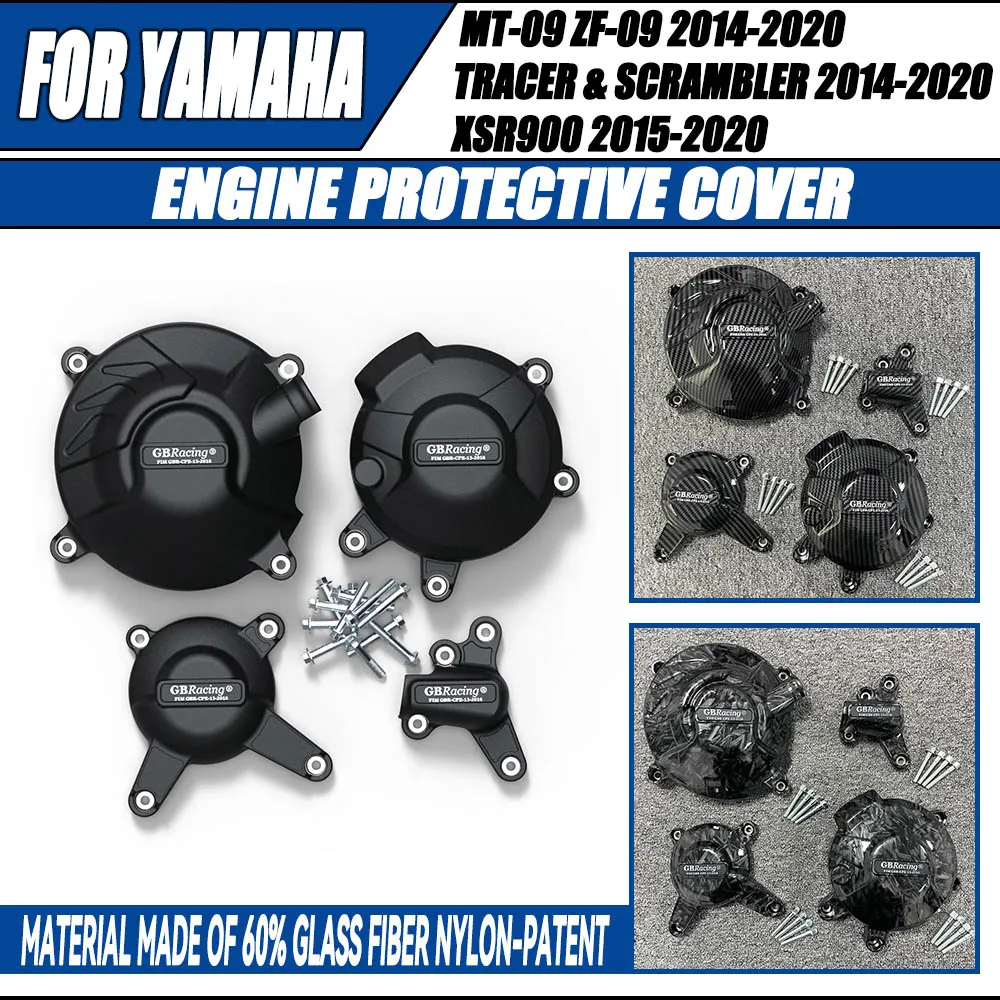 

Motorcycles Engine Cover Protection Case For YAMAHA MT09 FZ09 TRACER&SCRAMBLE 2014-2020 SXR900 2015-2020 Tracer 900/900 GT 2018