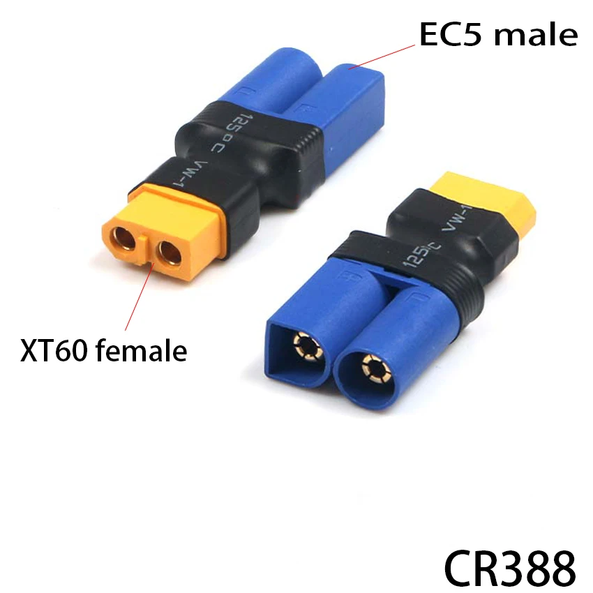 Adapter EC5 / EC3 to XT60 T Deans Female / Male Connectors Plug RC Lipo Battery Control Parts DIY