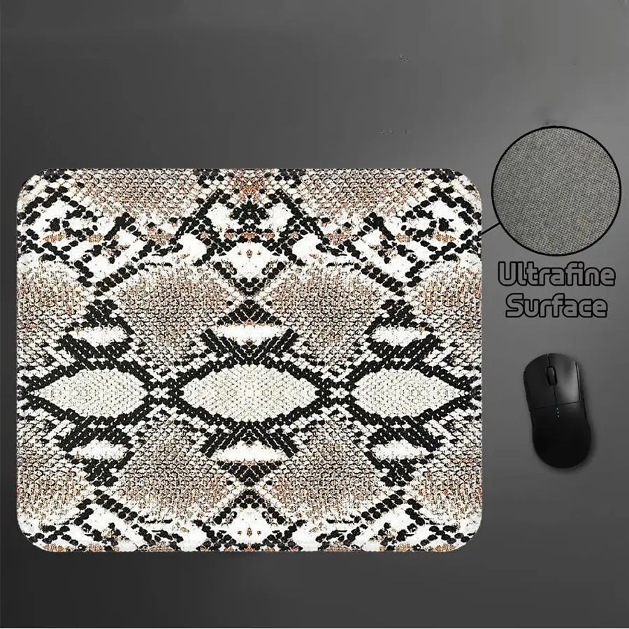 Mouse Pad Keyboard Mouse Pad Computer Laptop Pad Game Console Pad office Pad Desk accessories overlock Fashion Snake Skin