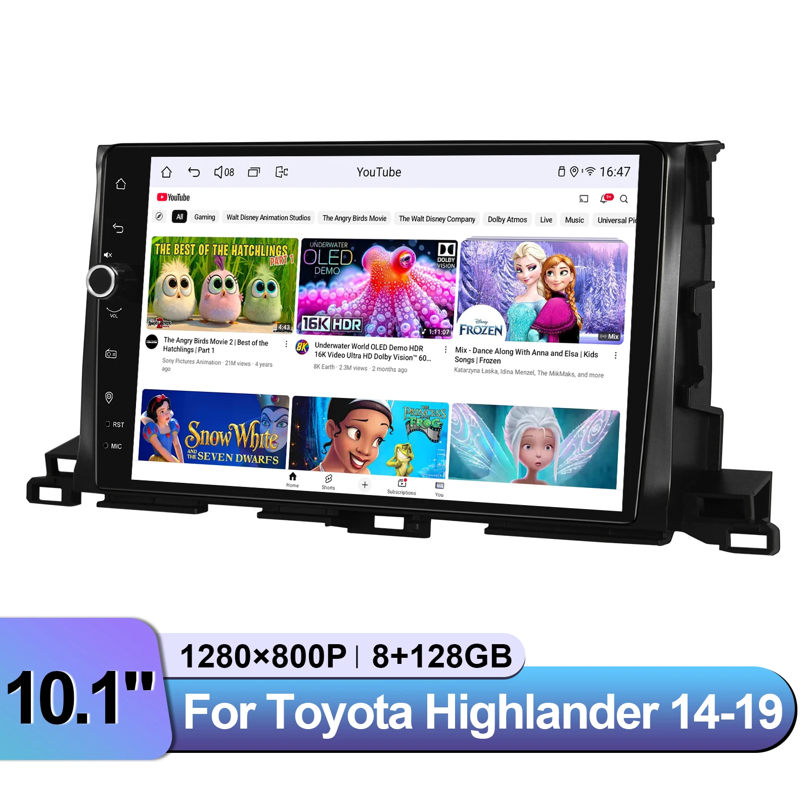 ستيريو سيارة أندرويد مقاس 10 بوصات من JOYING لسيارة Toyota Highlander 2014-2019 CarPlay وAndroid Auto يحافظ على JBL Amp OEM 360 Cam 1280*800 #5